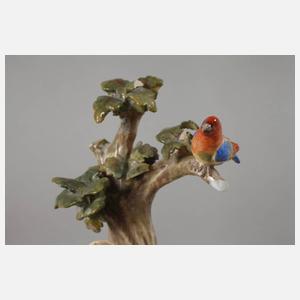 Meissen "Dame mit Harlekin und Papagei"