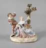 Meissen "Dame mit Harlekin und Papagei"