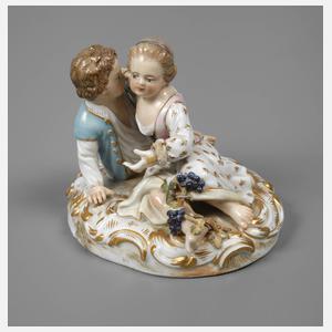 Meissen "Zwei Kinder mit Trauben"