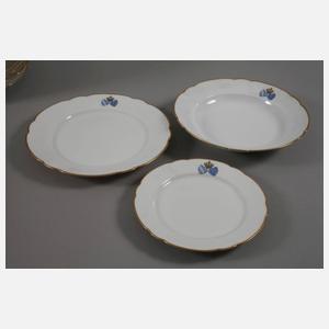 Nymphenburg Speiseservice mit Adelswappen