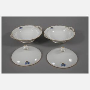 Nymphenburg Speiseservice mit Adelswappen