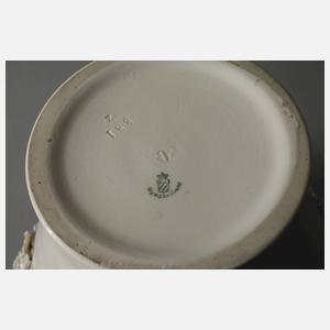 Nymphenburg Potpourrivase mit Blumenbesatz