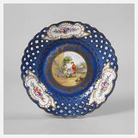 Potschappel Durchbruchteller mit Genreszene111