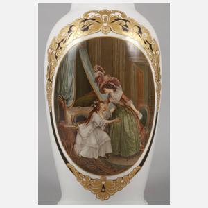 Rosenthal Vase mit Genreszene