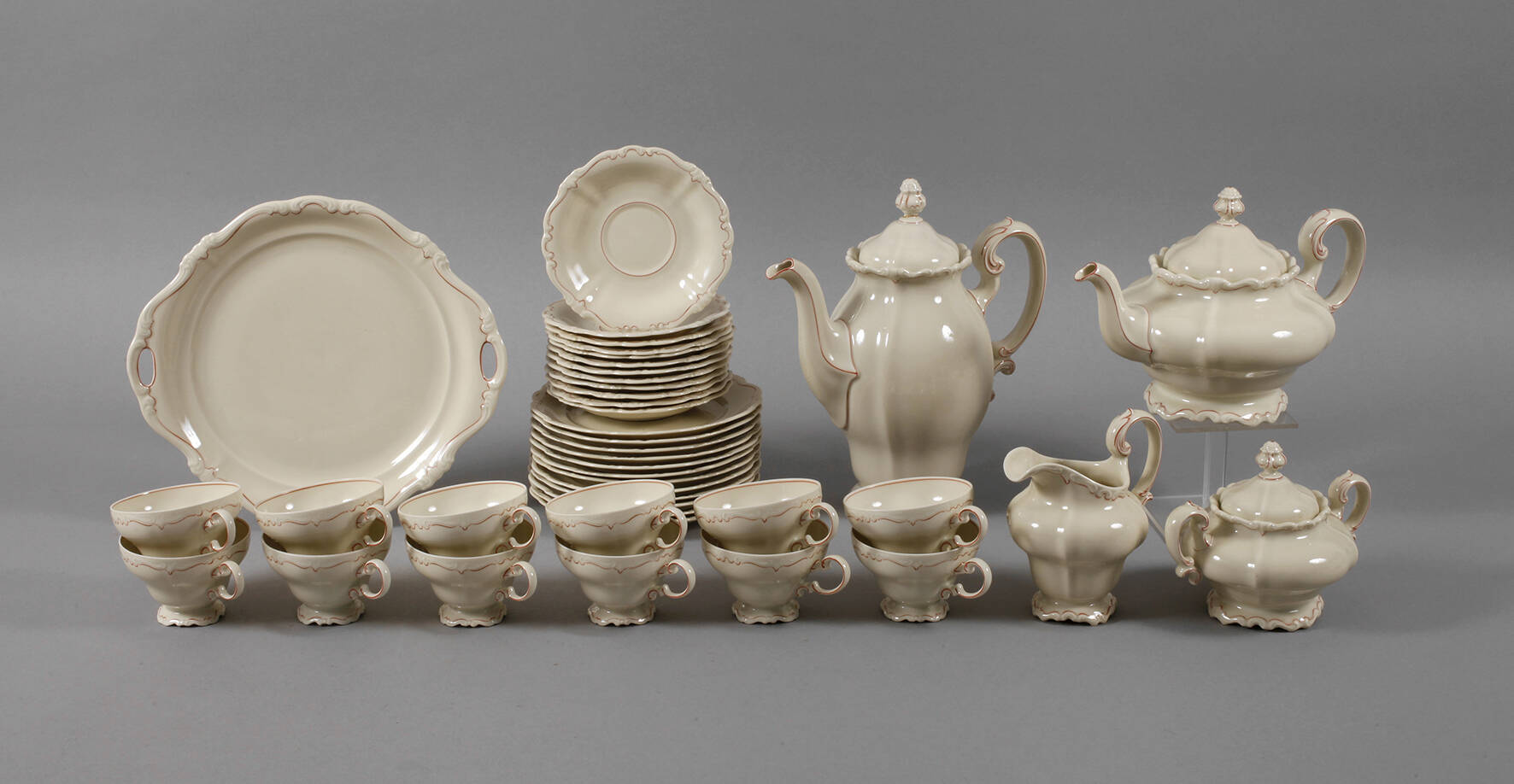 Rosenthal Kaffee-/Teeservice "Pompadour, elfenbein"