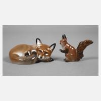 Rosenthal zwei kleine Waldtiere111