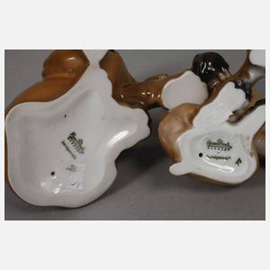 Rosenthal zwei Hundewelpen