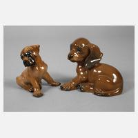 Rosenthal zwei Hundewelpen111