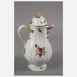 Thüringen Kaffeekanne Blumenmalerei