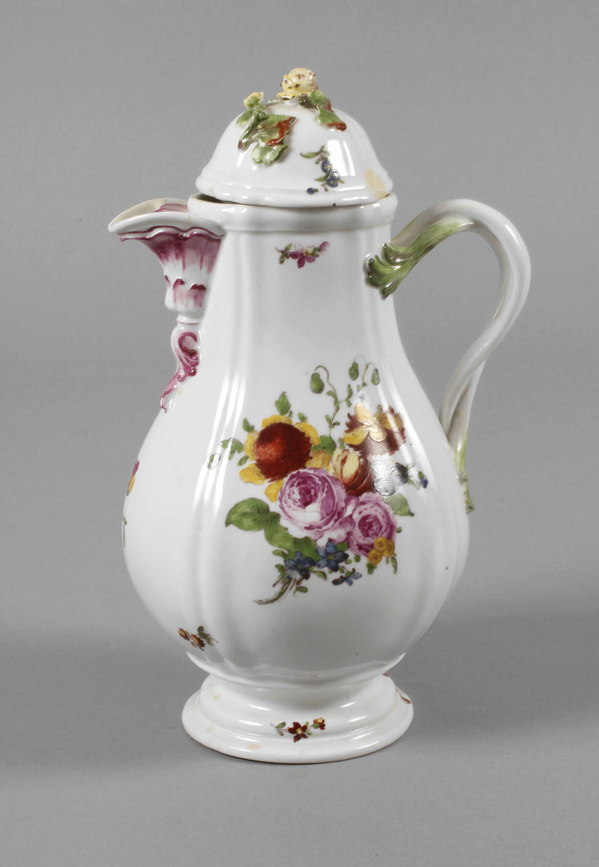 Thüringen Kaffeekanne Blumenmalerei