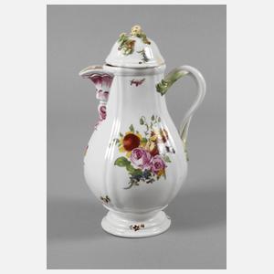 Thüringen Kaffeekanne Blumenmalerei