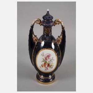 Volkstedt große Potpourrivase im Alt-Wiener Stil