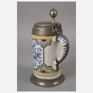 Großer Erfurter Fayencewalzenkrug