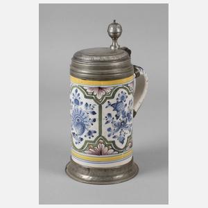 Großer Erfurter Fayencewalzenkrug