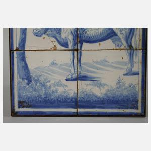 Fliesenbild Rind in Landschaft