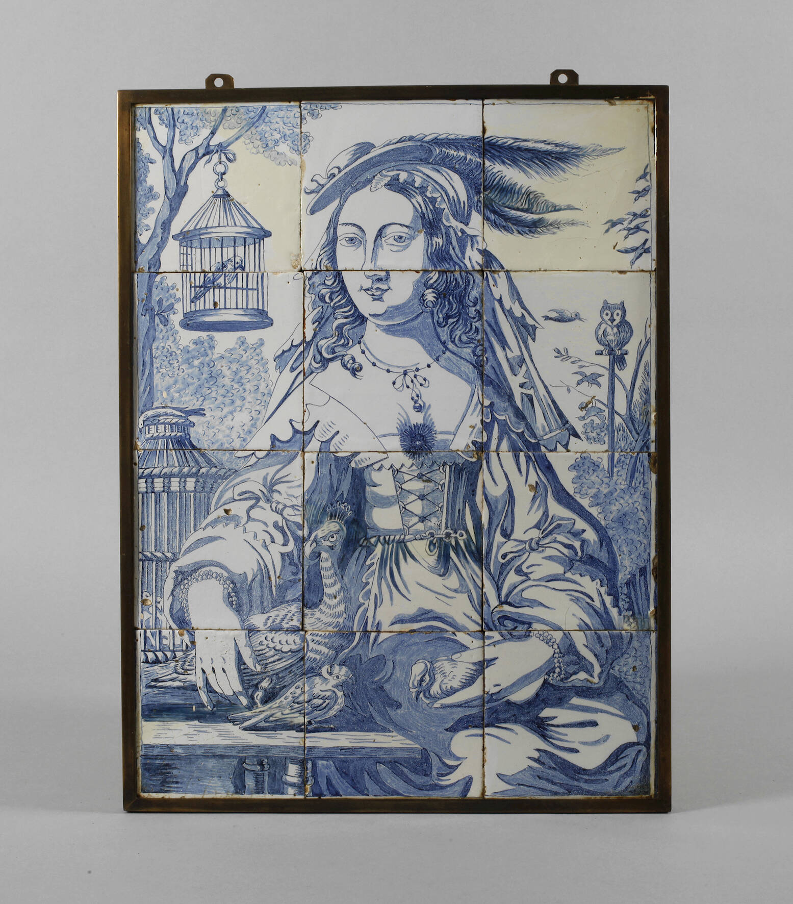 Fliesenbild Damenportrait