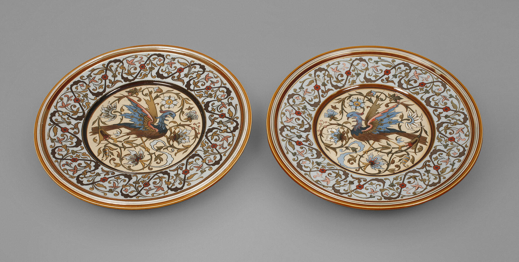 Villeroy & Boch Mettlach Paar Wandteller