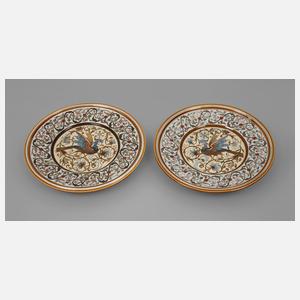 Villeroy & Boch Mettlach Paar Wandteller