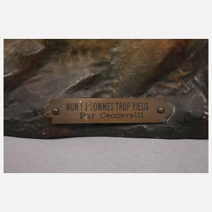 Frankreich Doppelbüste "Nein, ich bin zu alt"