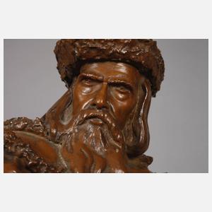 Goldscheider Wien bärtiger Mann