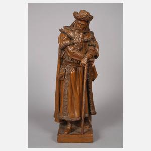 Goldscheider Wien bärtiger Mann