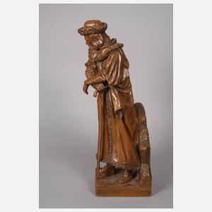 Goldscheider Wien bärtiger Mann