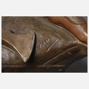 Goldscheider Wien Personifikation "La Guerre (Der Krieg)"