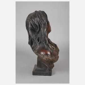 Goldscheider Wien Büste eines Südamerikaners