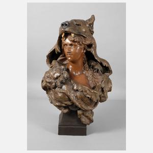 Goldscheider Wien Büste "Frédégonde"