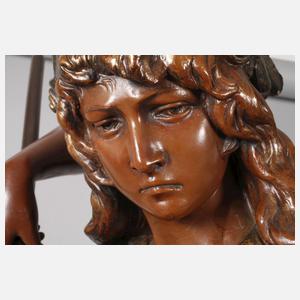 Goldscheider Wien Salonfigur "Walküre"