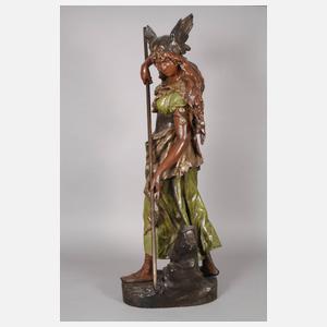 Goldscheider Wien Salonfigur "Walküre"