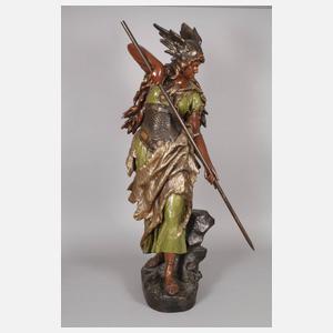 Goldscheider Wien Salonfigur "Walküre"