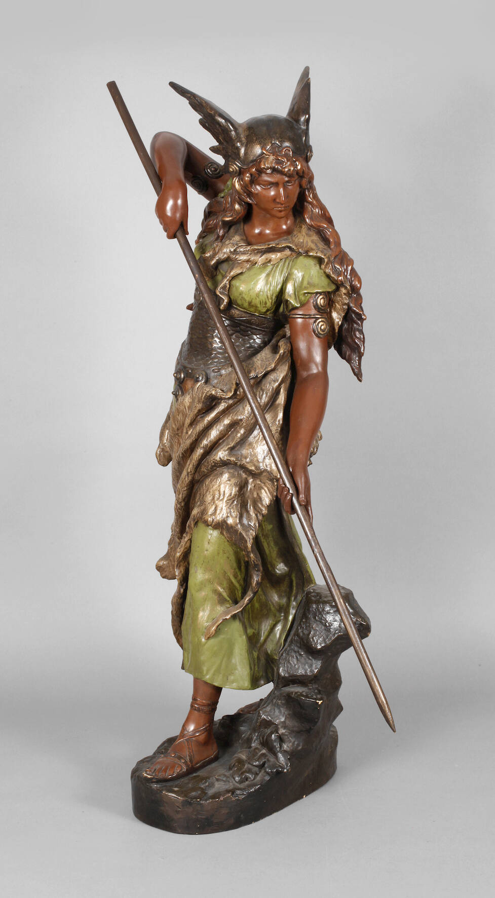 Goldscheider Wien Salonfigur "Walküre"