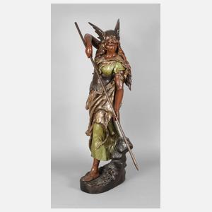 Goldscheider Wien Salonfigur "Walküre"