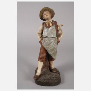 Goldscheider Wien "Schreitender Bauernjunge"