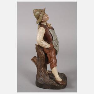 Goldscheider Wien "Schreitender Bauernjunge"