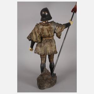 Goldscheider Salonfigur Landsknecht