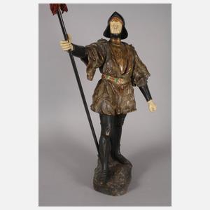 Goldscheider Salonfigur Landsknecht