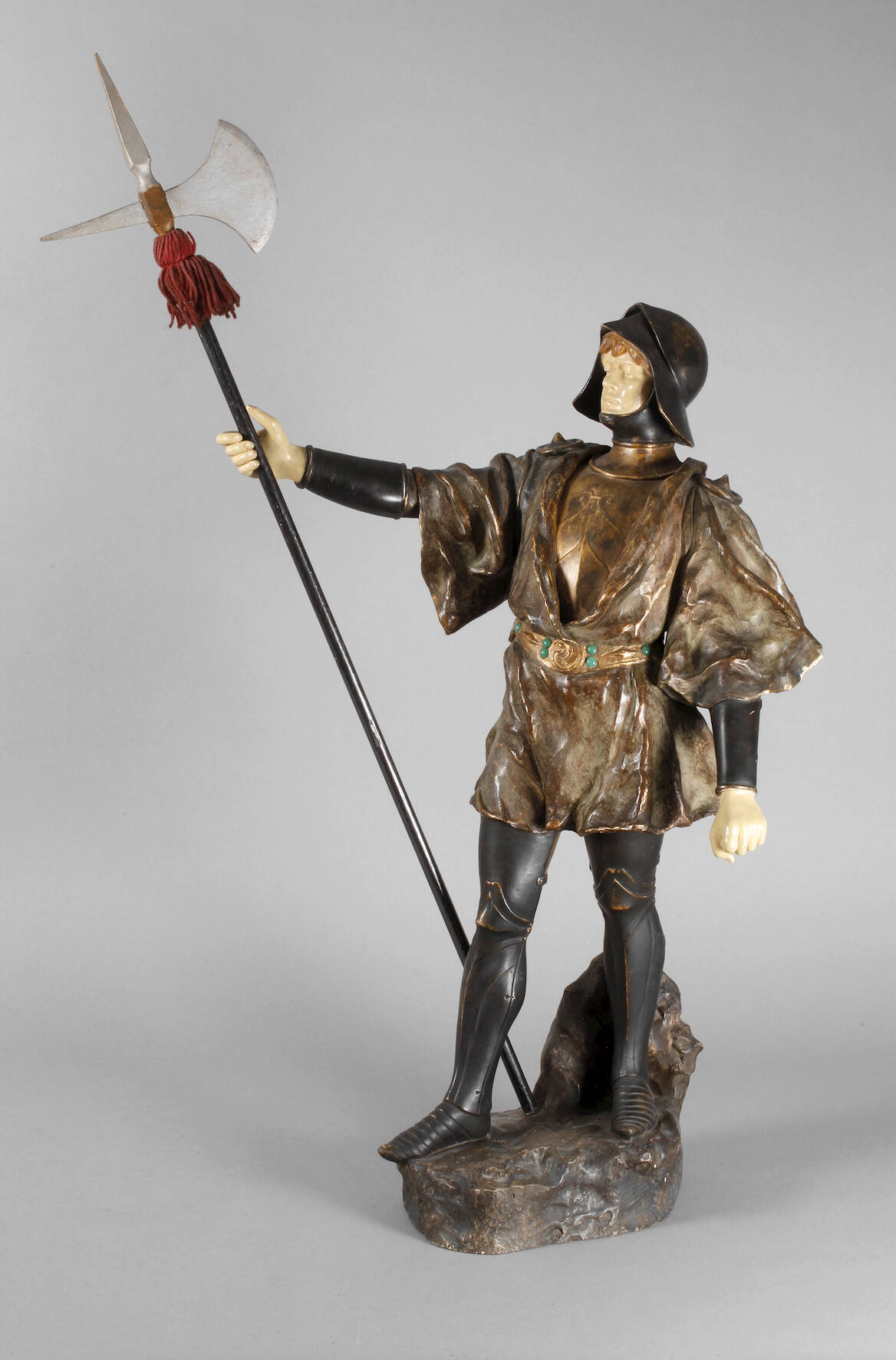 Goldscheider Salonfigur Landsknecht