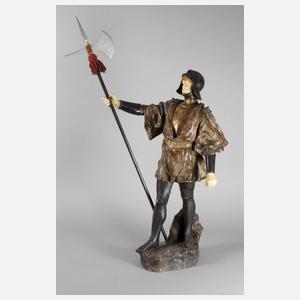 Goldscheider Salonfigur Landsknecht