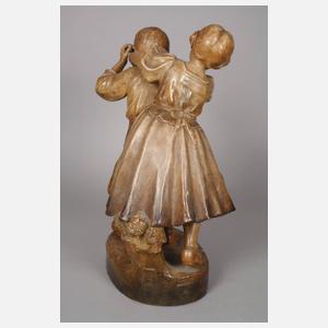 Goldscheider Wien "Spielendes Kinderpaar"