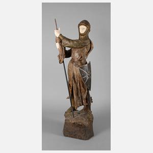 Goldscheider Wien Salonfigur Ritter