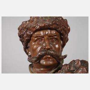 Ernst Wahliss Wien Salonfigur Hunnenkrieger