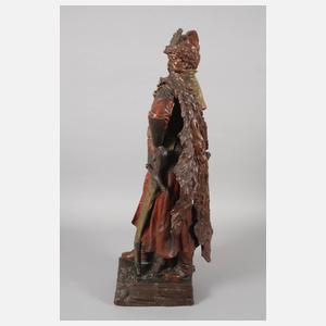 Ernst Wahliss Wien Salonfigur Hunnenkrieger