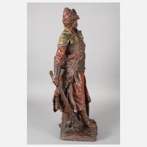 Ernst Wahliss Wien Salonfigur Hunnenkrieger