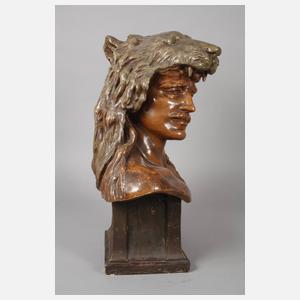 Ernst Wahliss Wien Büste "Germanus"