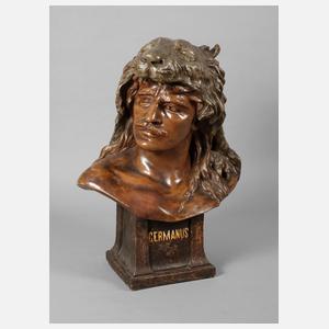 Ernst Wahliss Wien Büste "Germanus"
