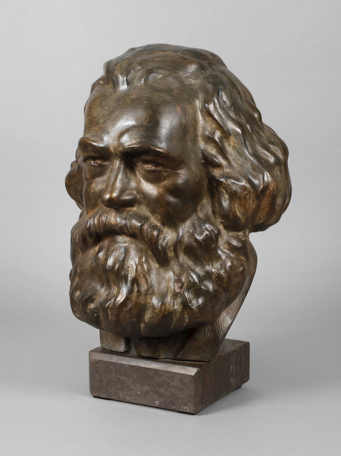Lebensgroßes Kopfstück Karl Marx
