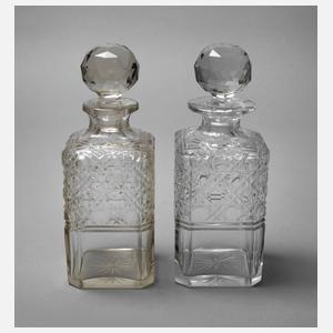 Zwei Biedermeierkaraffen Frankreich