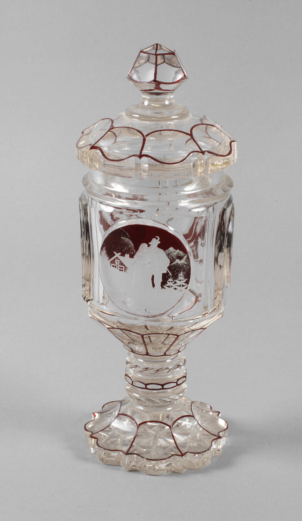 Jagdlicher Deckelpokal